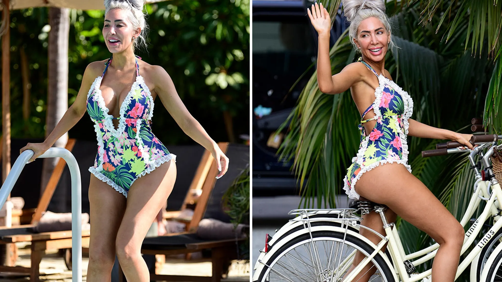 Farrah Abraham Sizzles in Floral Swimwear—Catch the Poolside Drama!