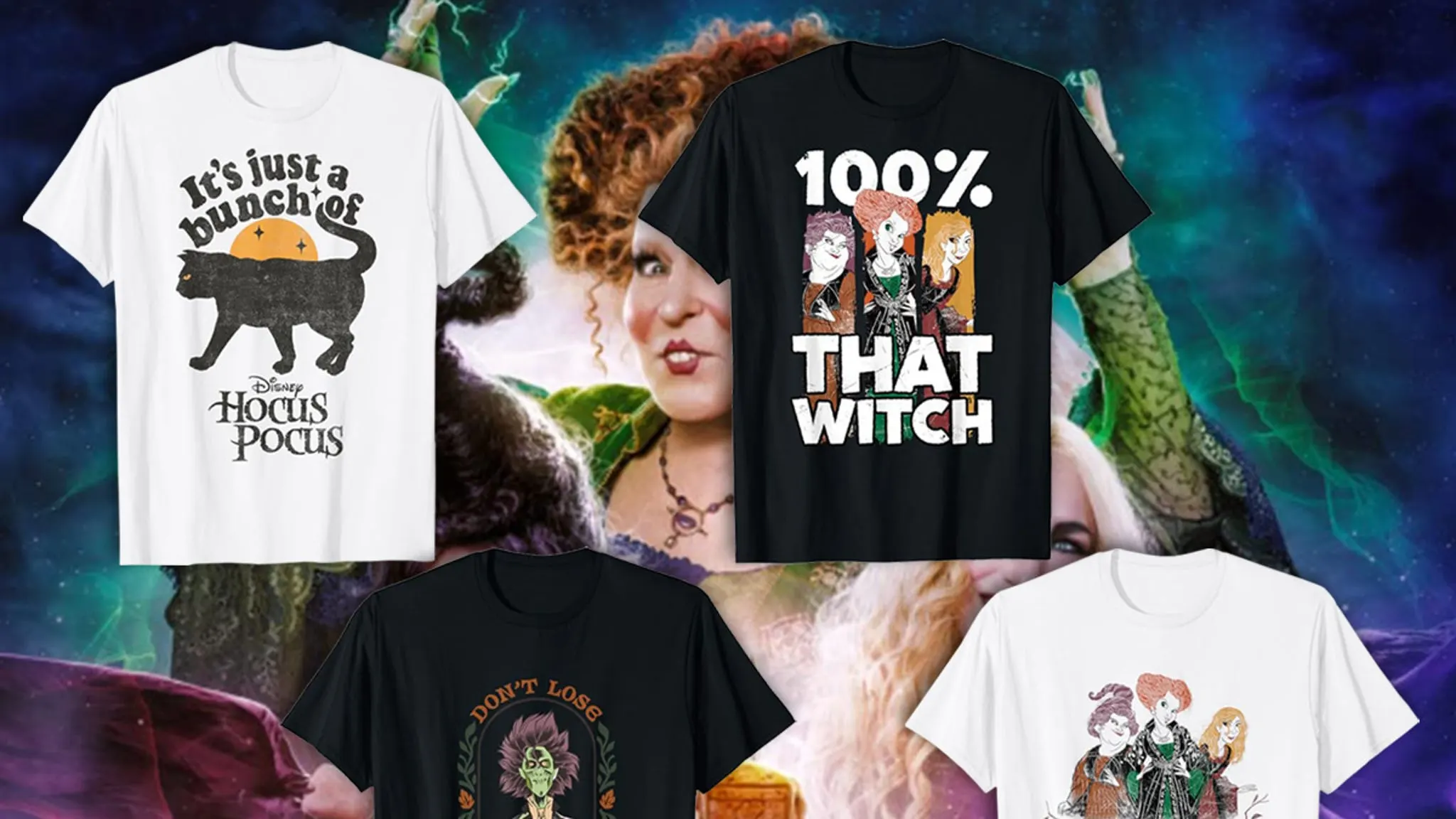 Witching Hour Fashion: Unveiling the Spooktacular "Hocus Pocus" T-Shirt Collection!