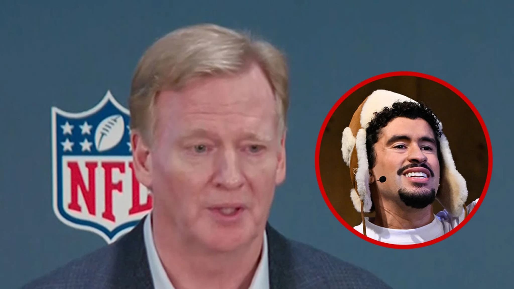 Bad Bunny Takes the Super Bowl Stage: Roger Goodell Stands Firm Amidst the Backlash!