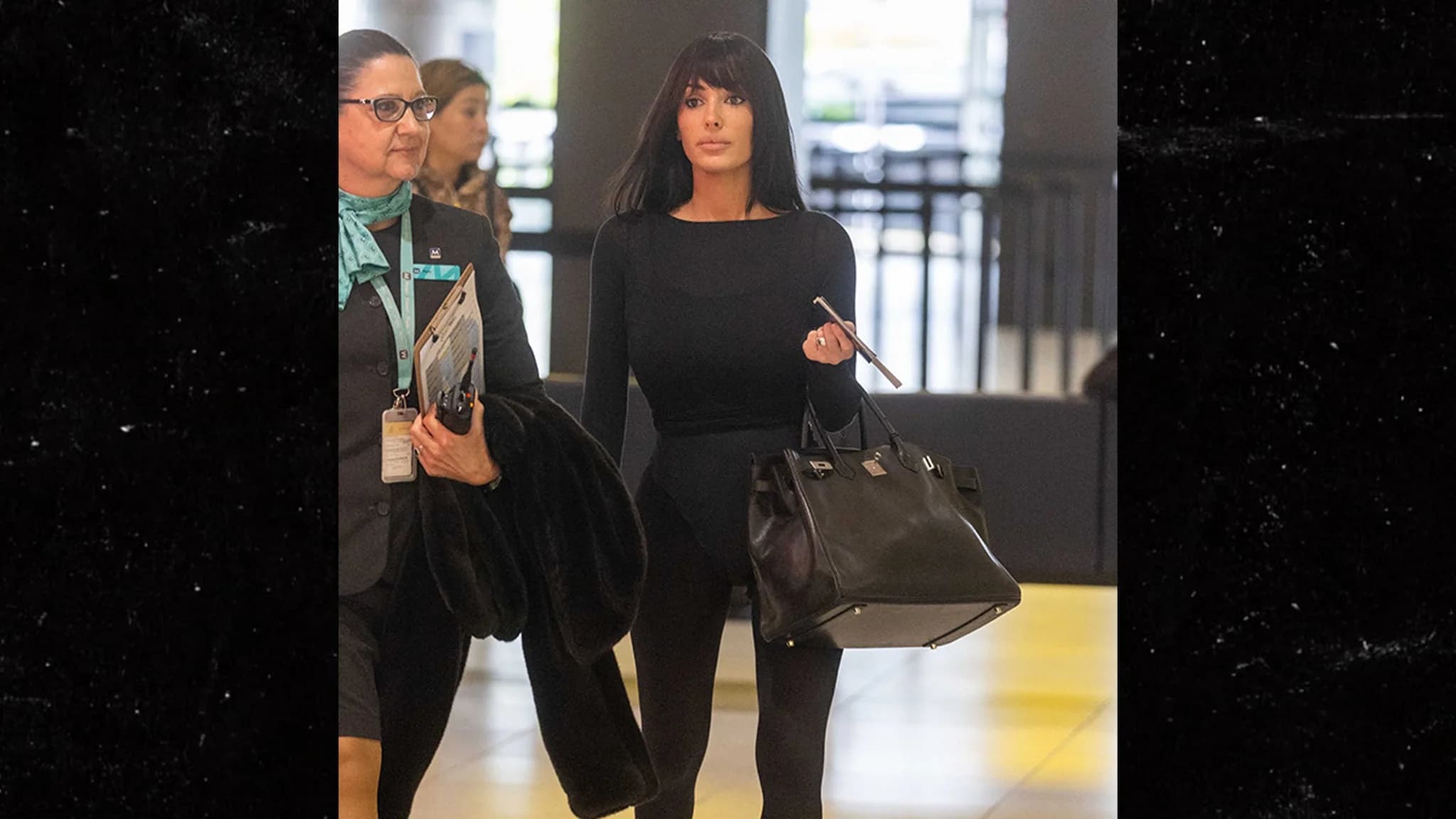 Bianca's Bold Fashion Statement: Thong Bodysuit at the Airport!