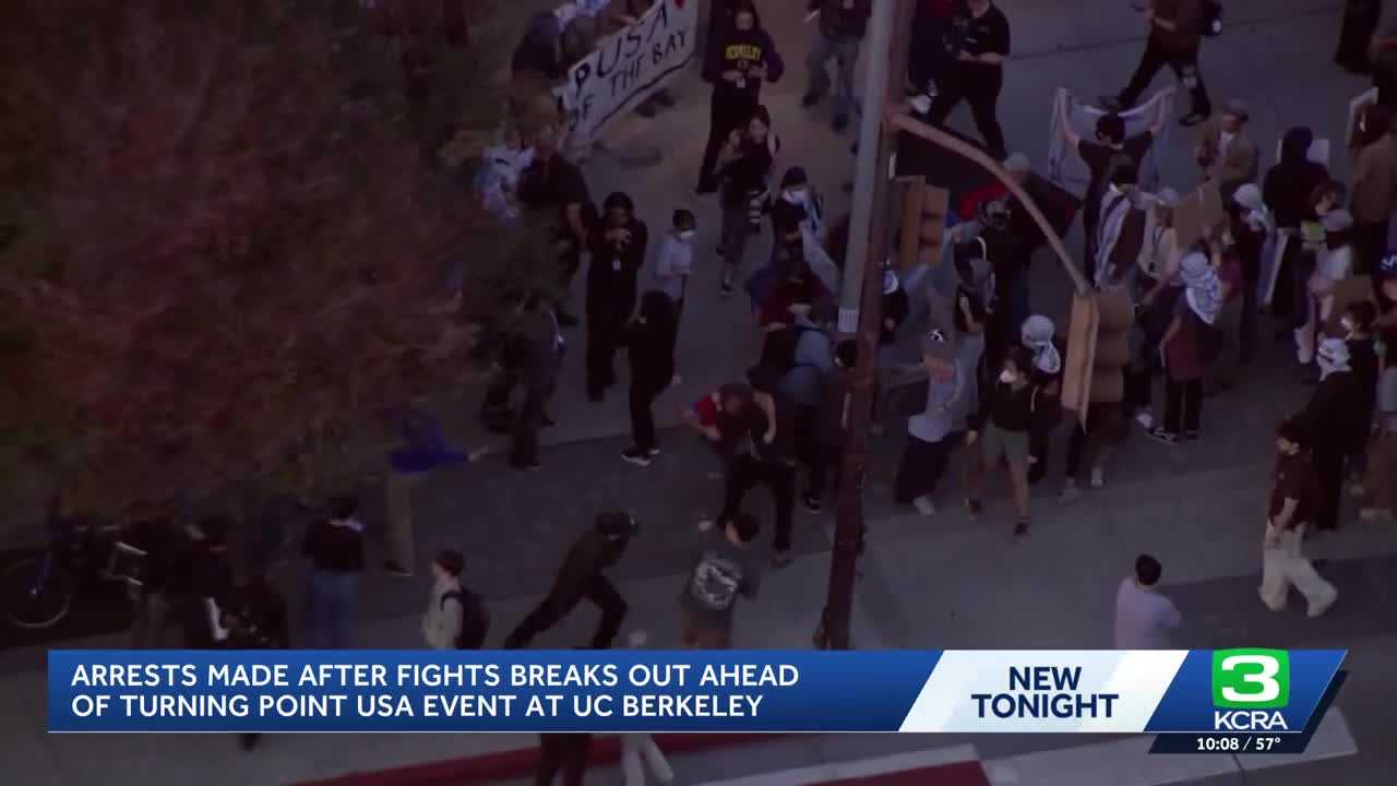 Fists Fly and Protests Roar: UC Berkeley’s Turning Point USA Event Turns Chaotic!