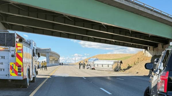 Tanker Trouble: I-205 Shutdown Ignites Traffic Chaos in Tracy!