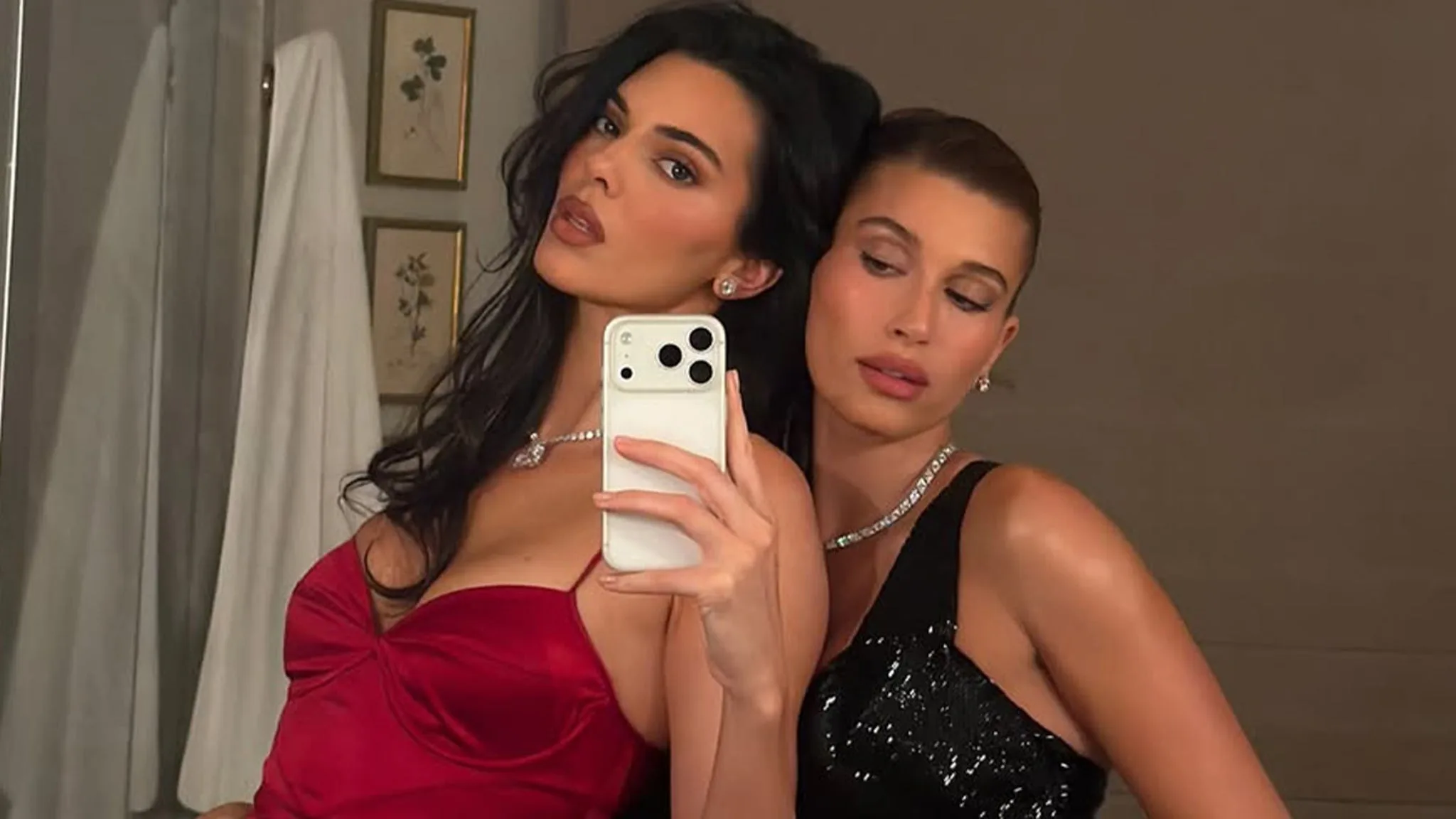Kendall Jenner vs. Hailey Bieber: The Red and Black Fashion Face-Off You Can't Miss!