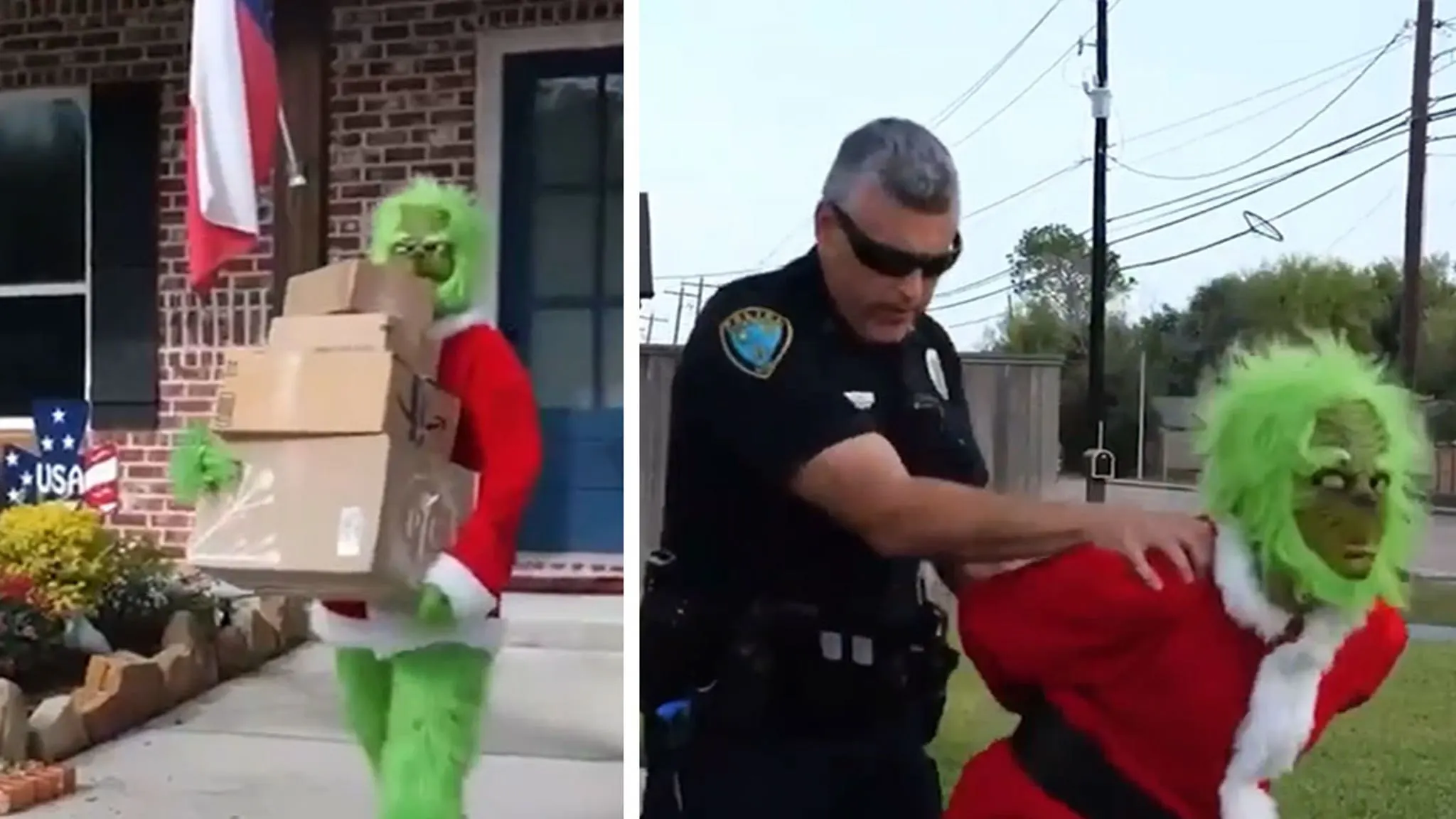 Grinch Caught Red-Handed: Texas Police's Hilarious Take on Holiday Package Theft!