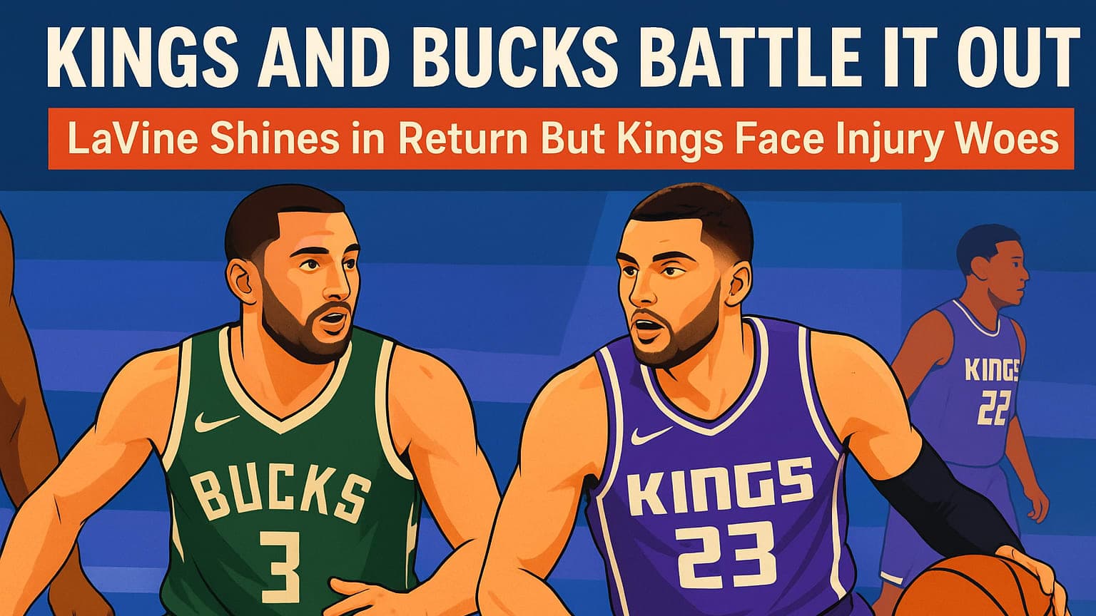 Kings and Bucks Battle It Out: LaVine Shines in Return, But Kings Face Injury Woes