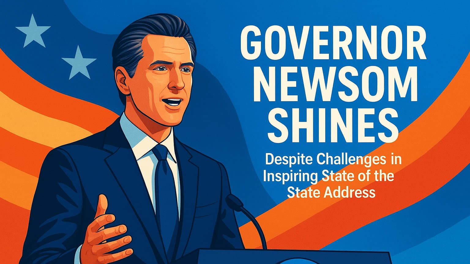 Governor Newsom Shines Despite Challenges in Inspiring State of the State Address