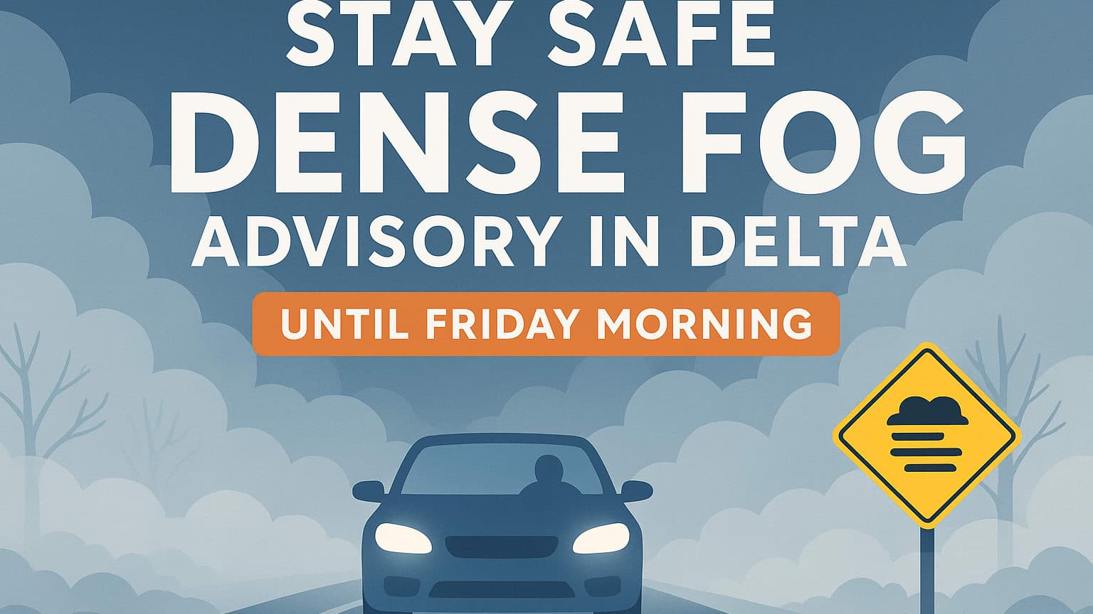 Stay Safe: Dense Fog Advisory in Delta Until Friday Morning
