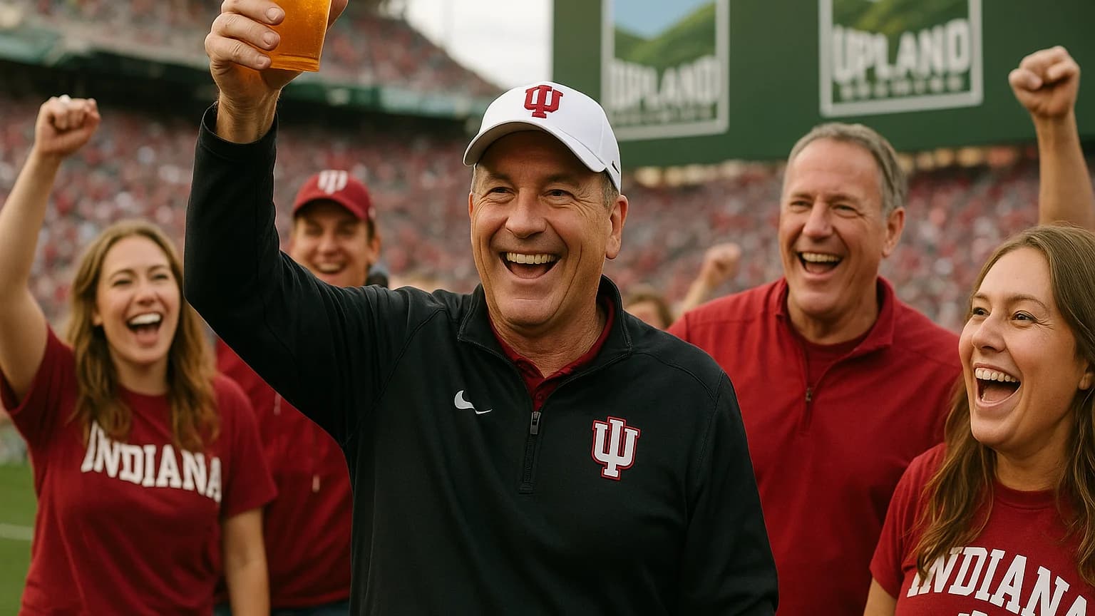 Indiana Coach Curt Cignetti Gets Forever Beer After National Championship Win!