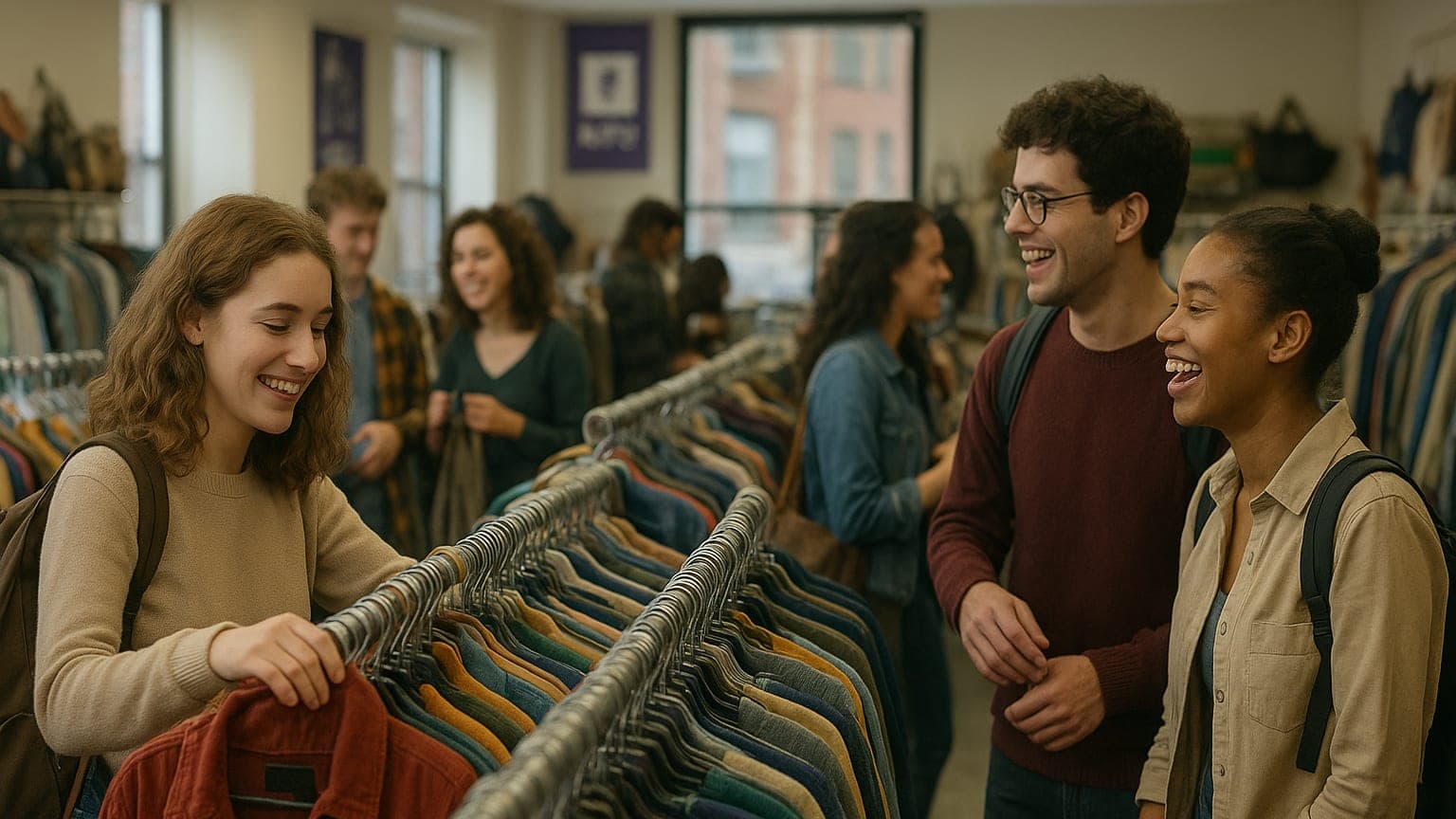 NYU Students Score Big in Sustainability: The Free Thrift Shop Surprise!