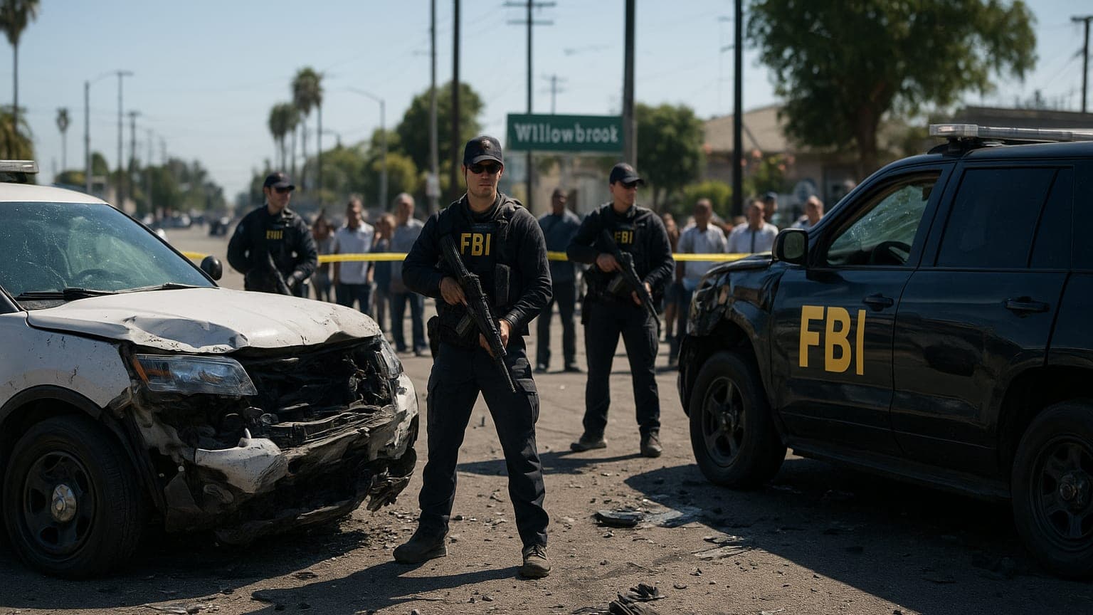 High-Speed Drama: Federal Agents Fire Shots in LA Chase Gone Wild!