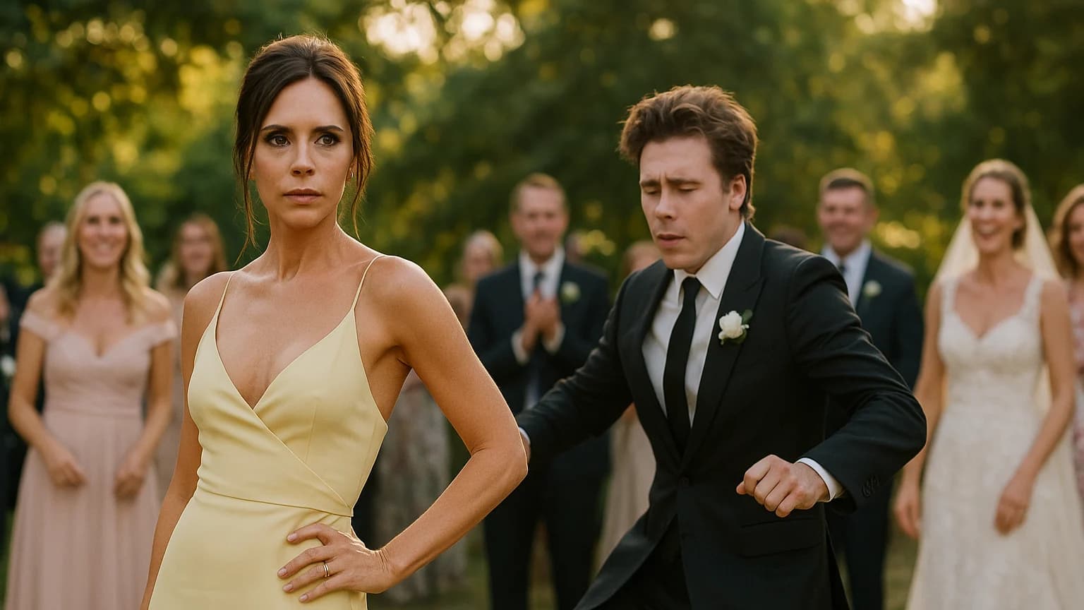 When Your Mom Steals the Spotlight: Victoria Beckham at Brooklyn's Wedding