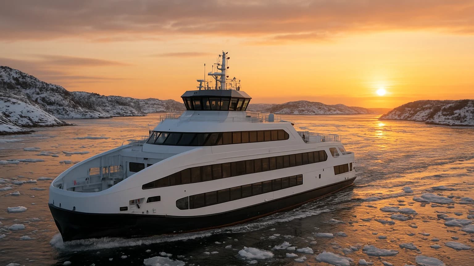 Norway's Electric Ferry Makes a Splash—In -13°F Weather!