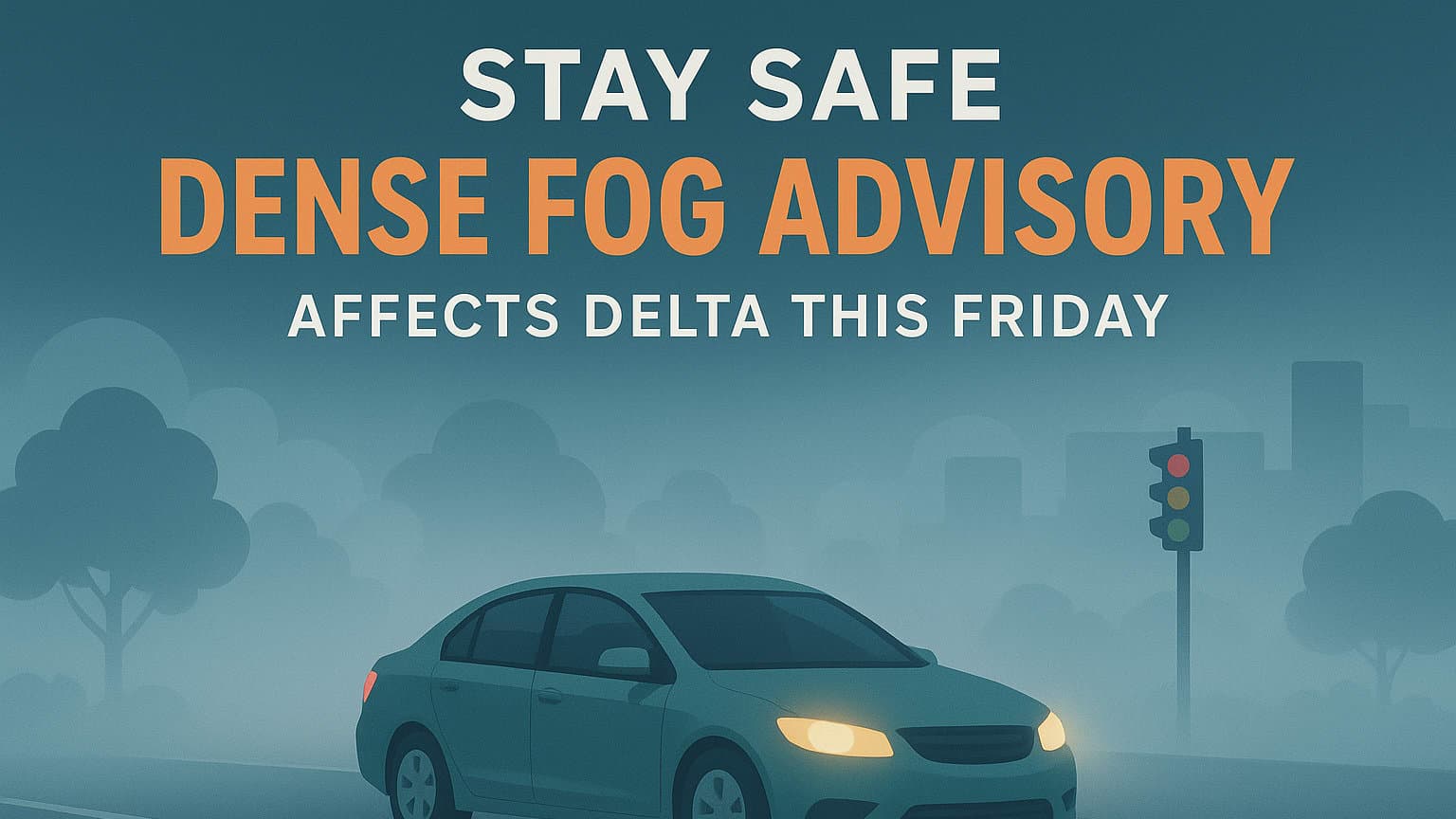 Stay Safe: Dense Fog Advisory Affects Delta This Friday