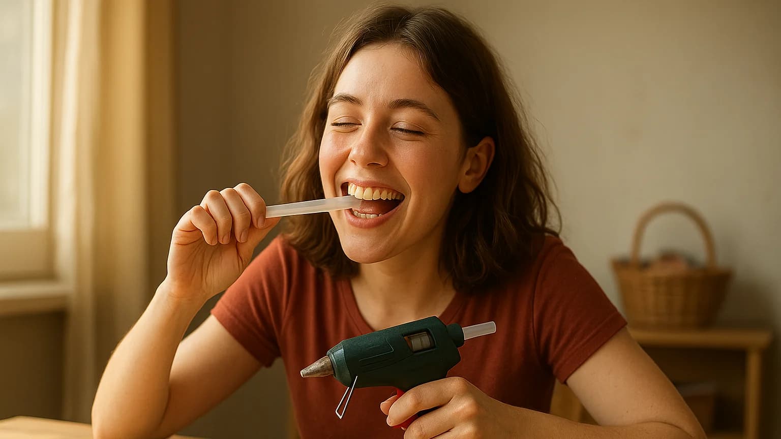 Sticky Situations: Meet the Woman Who Can’t Stop Eating Hot Glue!
