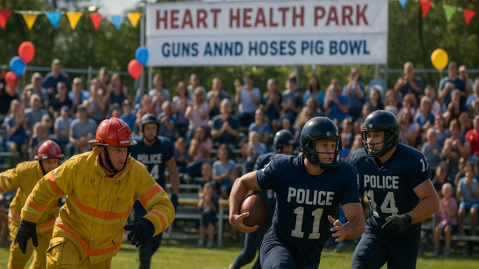 Tackling Charity: The 52nd Annual Guns and Hoses Pig Bowl Takes Center Field!