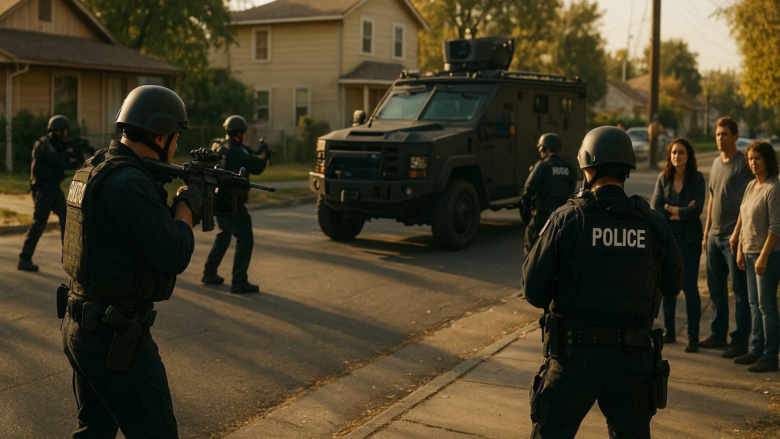 High Tensions: Sacramento Police Respond to Armed Suspect Barricaded in Home
