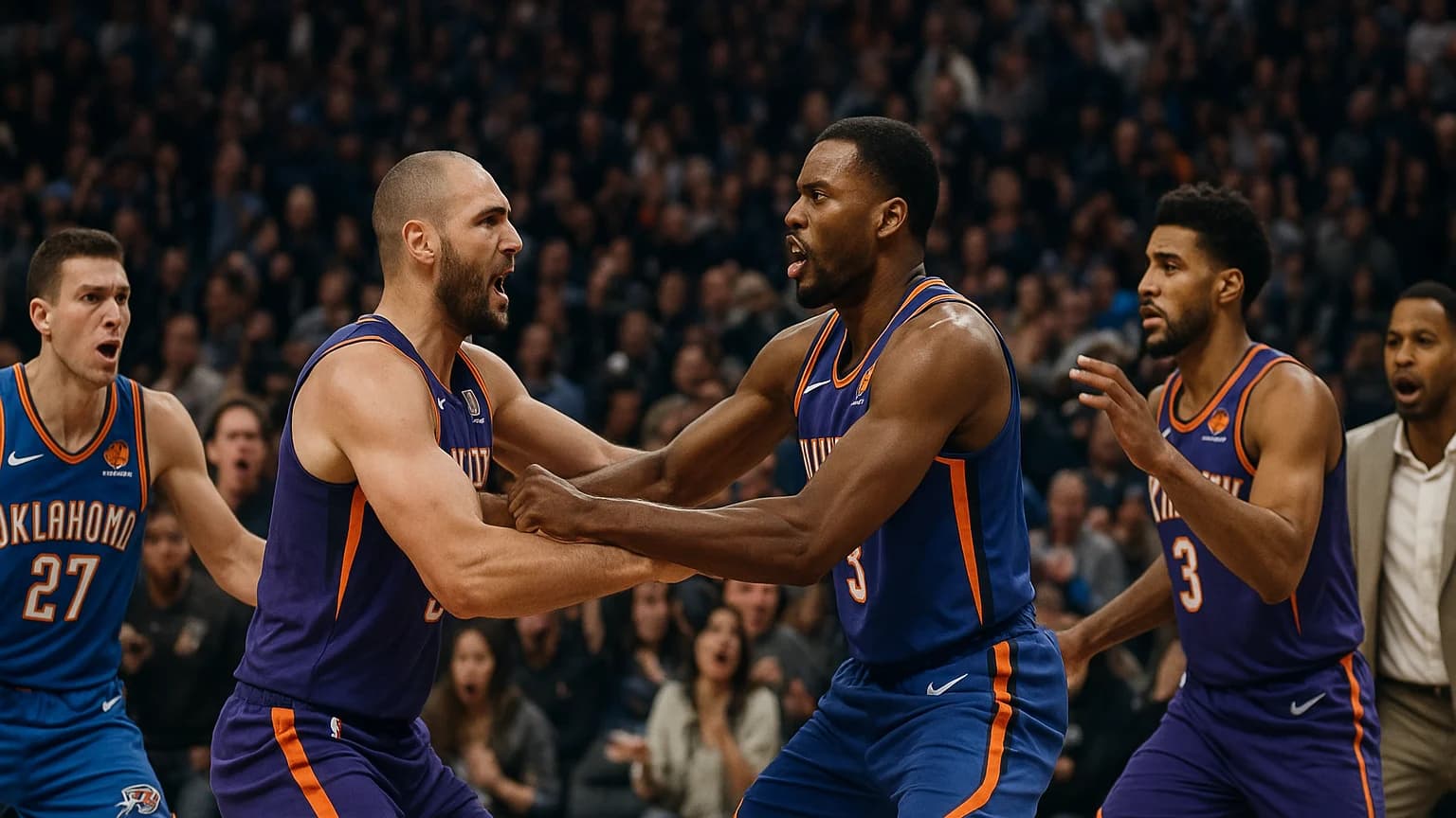 When Basketball Turns into a Brawl: Thunder and Suns Spar it Out!