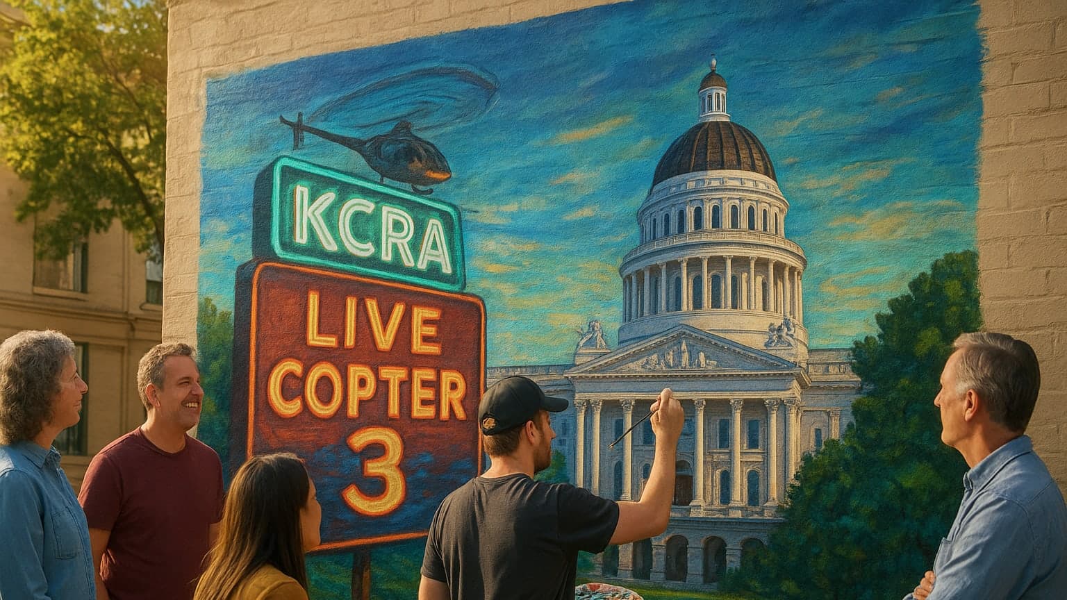 KCRA 3 Celebrates 70 Years: A Mural That Paints Community Connections!
