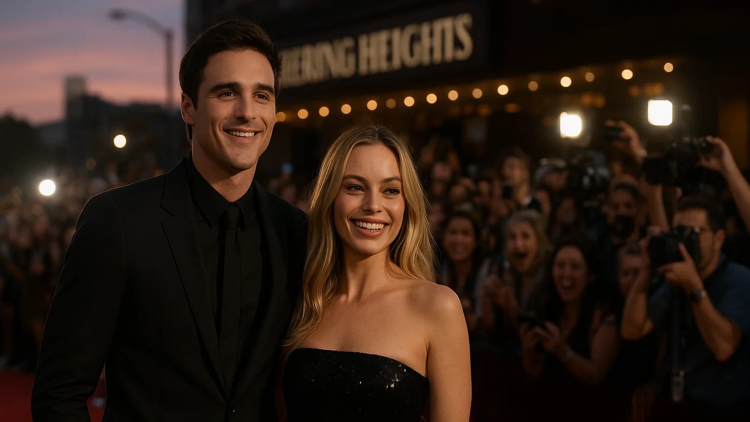 Red Carpet Royalty: Jacob Elordi and Margot Robbie Dazzle at "Wuthering Heights" Premiere!