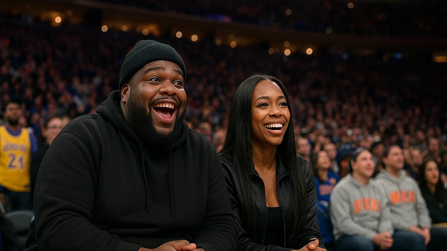 Druski Dazzles at MSG: Game Day Secrets with Sky Bri!