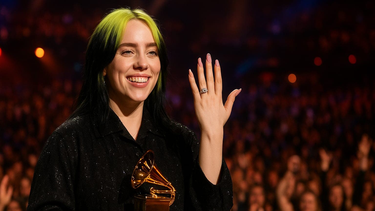 Billie Eilish Shines Bright at the Grammys—Is That an Engagement Ring?