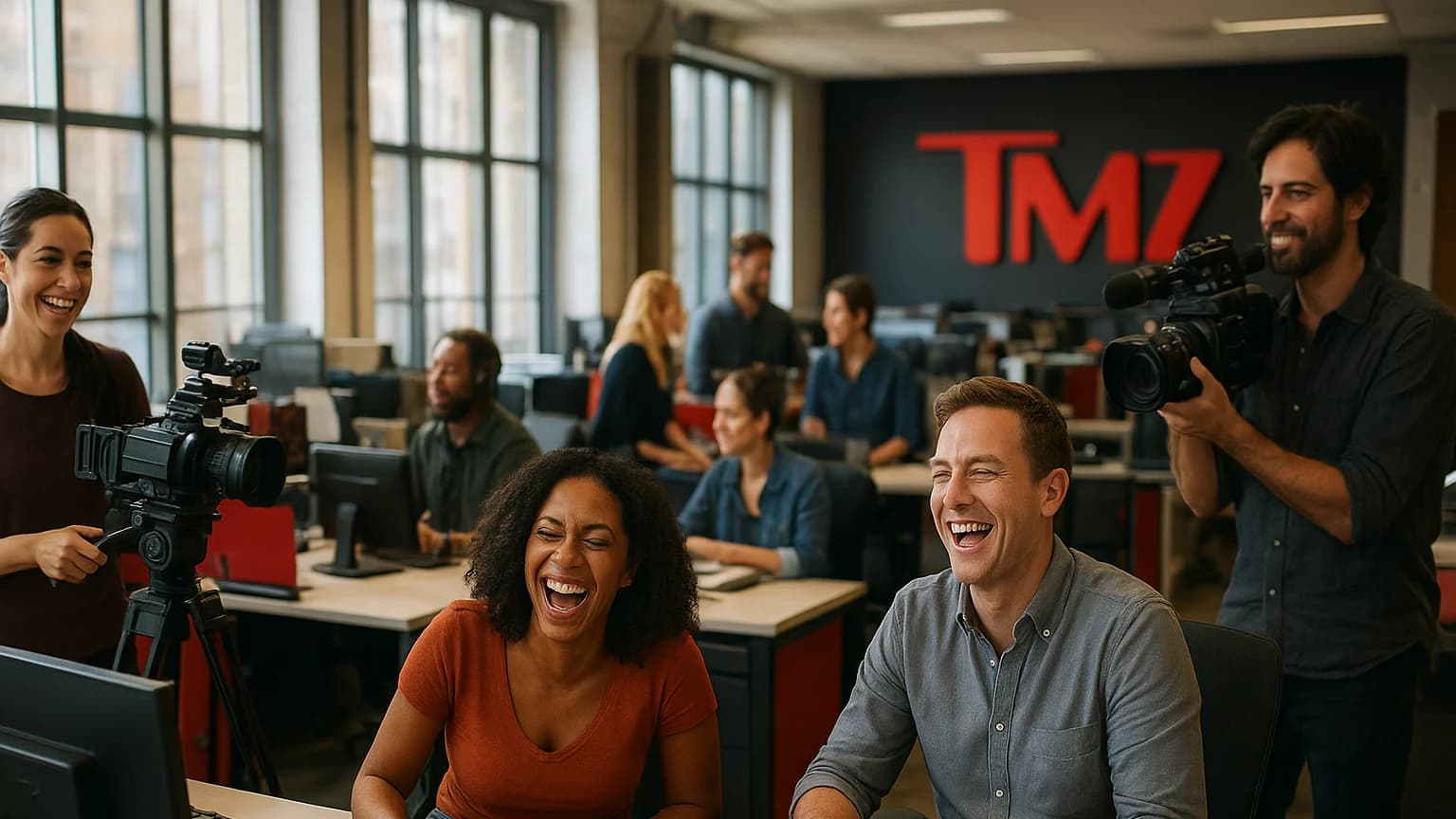 Inside TMZ’s Newsroom: Where Chaos Meets Live Streaming Fun!