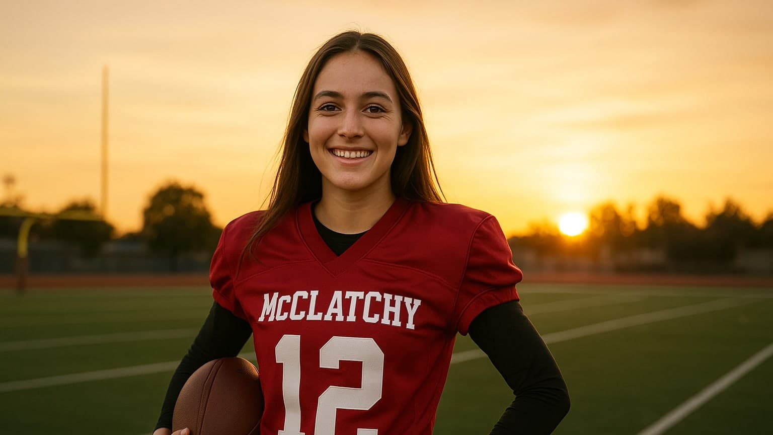From the Streets to the Showcase: McClatchy High's Daisy Throckmorton Takes on the NFL!