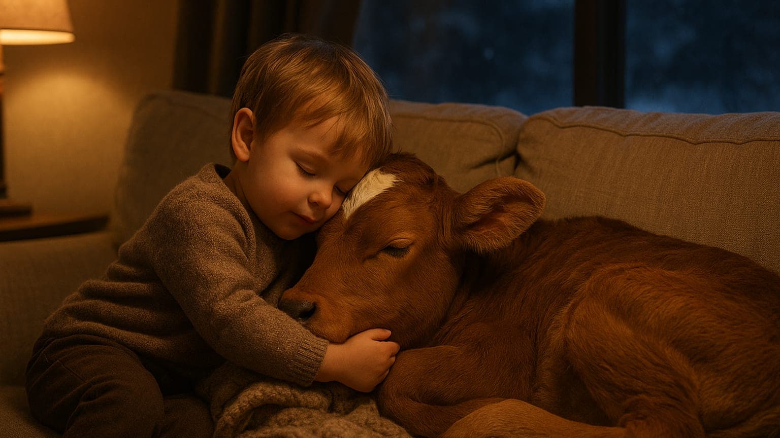 Cuddle Weather: How a Family Saved a Freezing Newborn Calf