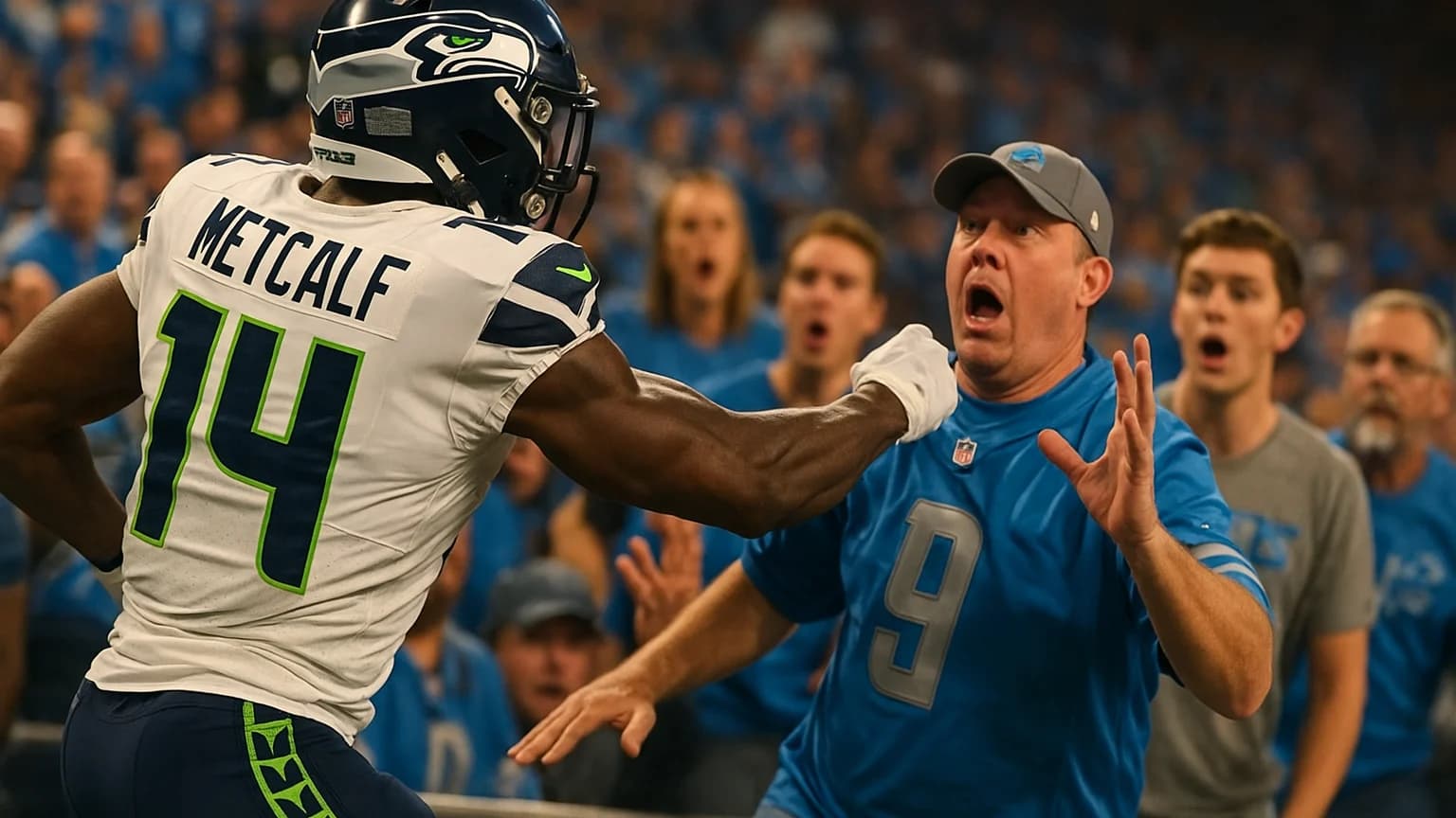 Lions Fan Sues DK Metcalf for $100 Million After Sideline Brawl - What Could Go Wrong?
