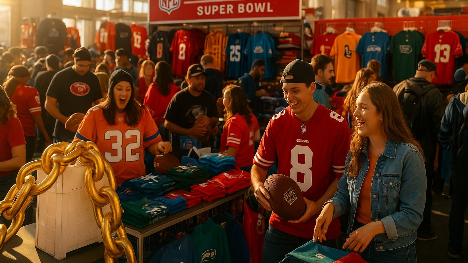 Score Big: The Ultimate Super Bowl Merchandise Experience Awaits You!