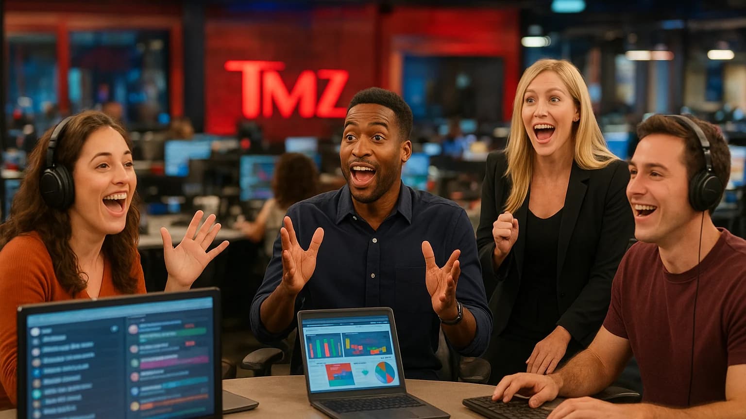 Step Inside the TMZ Newsroom: Where Breaking News Meets Behind-the-Scenes Drama!