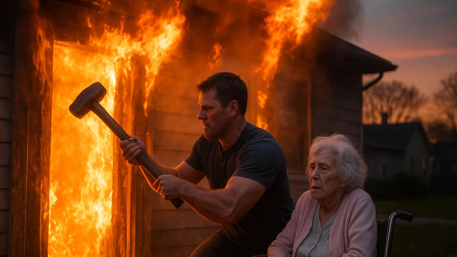 Sledgehammer Hero: One Neighbor's Fiery Rescue Story Will Leave You in Awe!