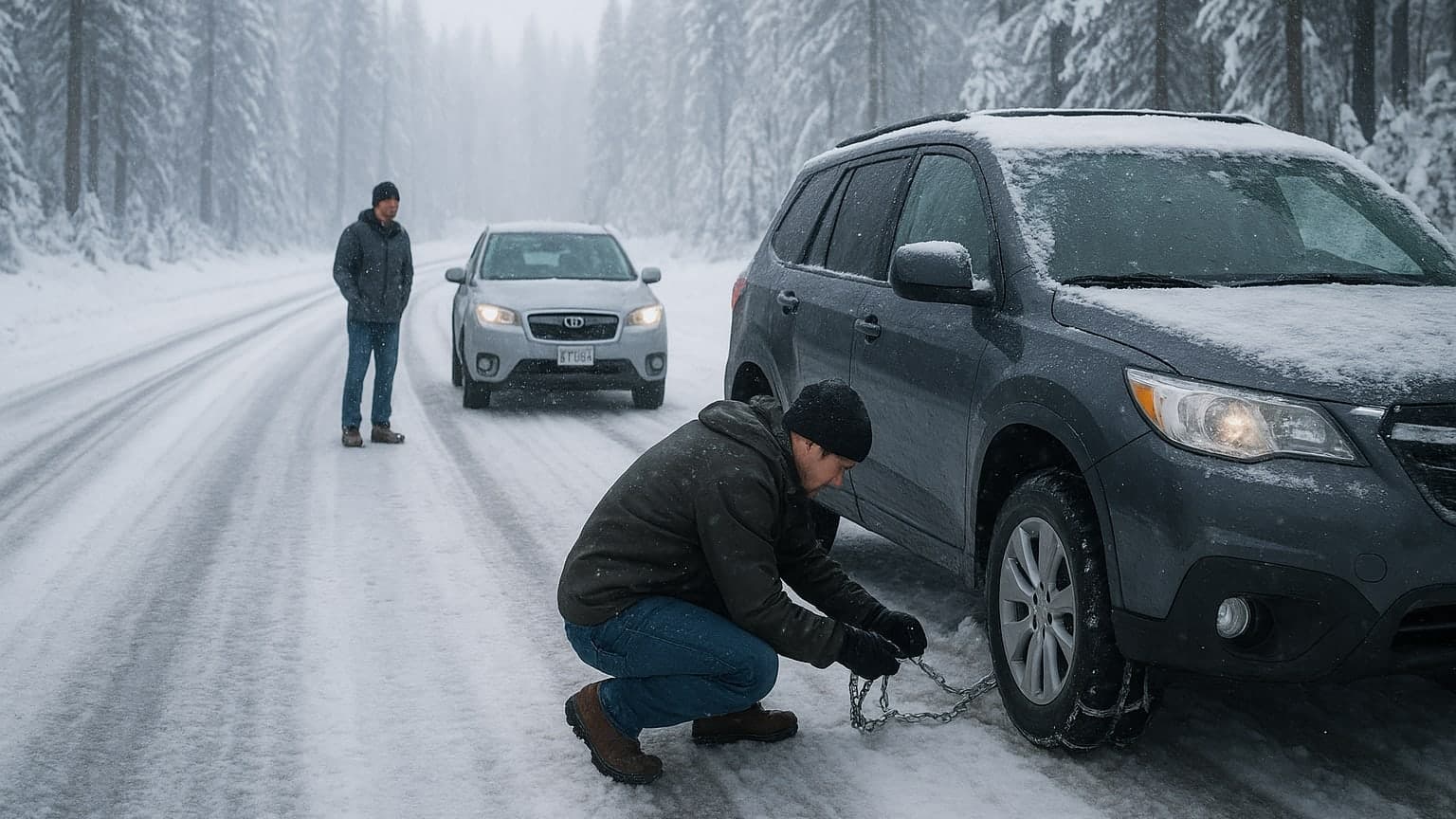 Snow Many Chains: Pioneer Battles Highway 88's Winter Wonderland