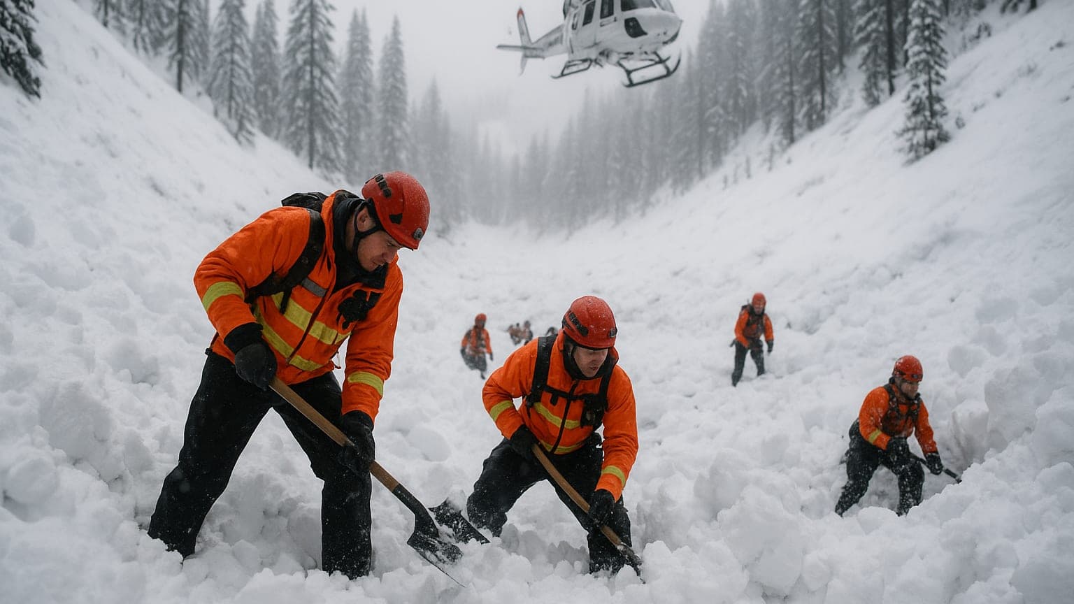 Avalanche Dangers: Nine Skiers Vanish Near Lake Tahoe – A Race Against Time