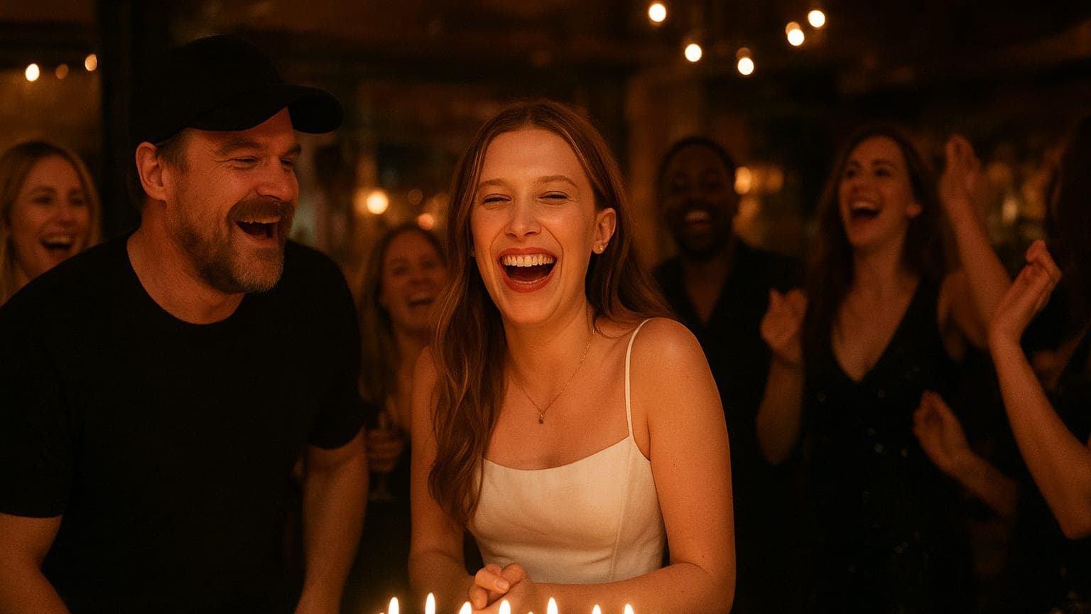 Millie Bobby Brown's 22nd Birthday Bash: Cheers, Friendship Drama, and David Harbour's Surprise Appearance!