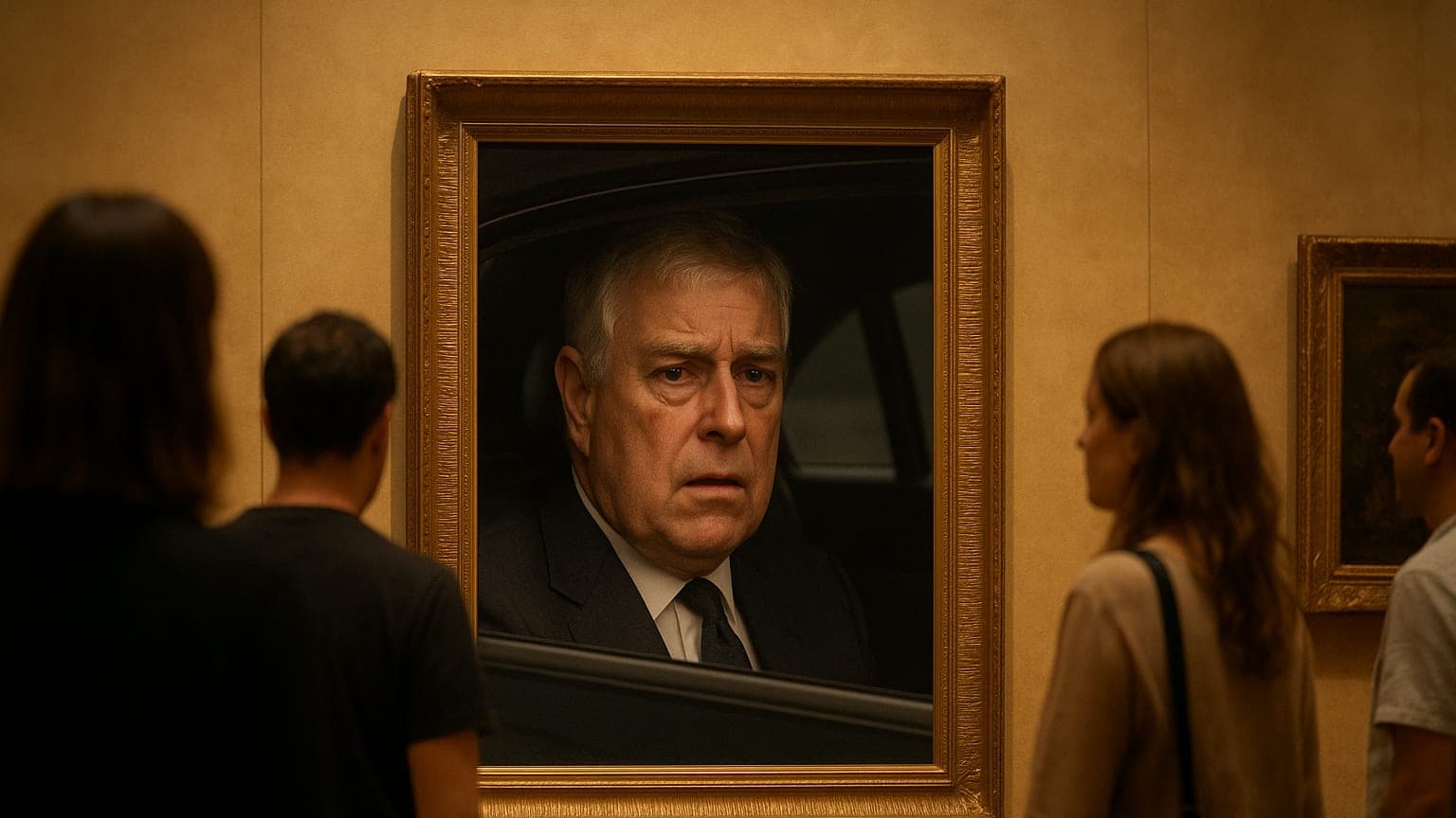 From Royalty to Art: Ex-Prince Andrew's Infamous Photo Takes Center Stage at the Louvre!