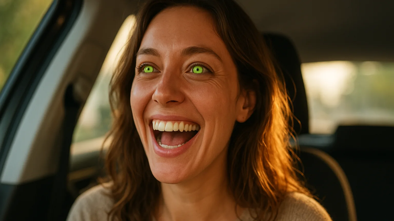 When an Eye Exam Turns Into a Neon Green Surprise!