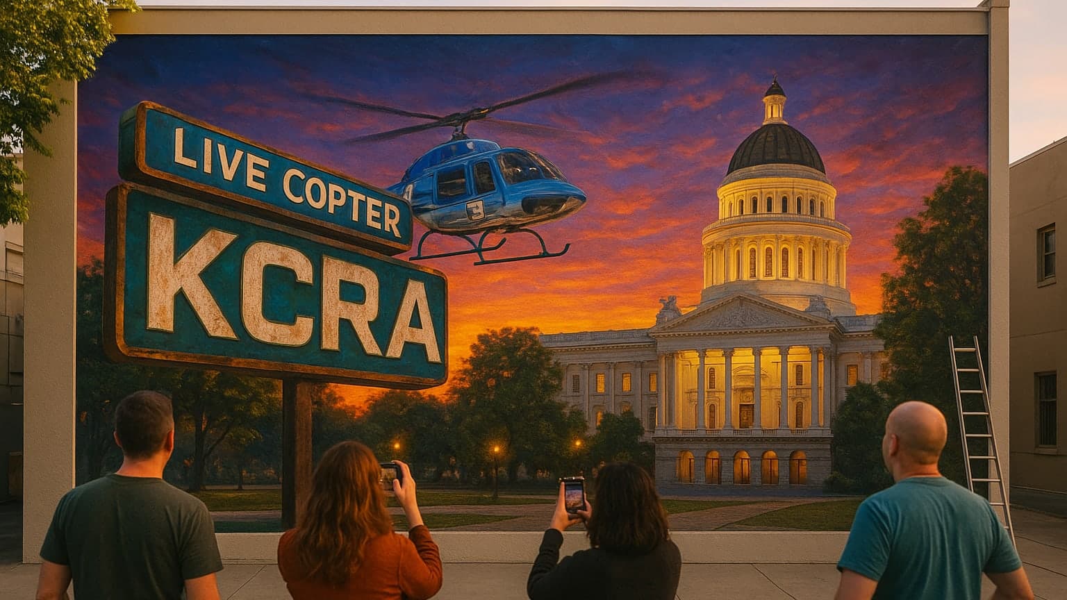 KCRA 3 Celebrates 70 Years with a Mural That’s Turning Heads in Sacramento!