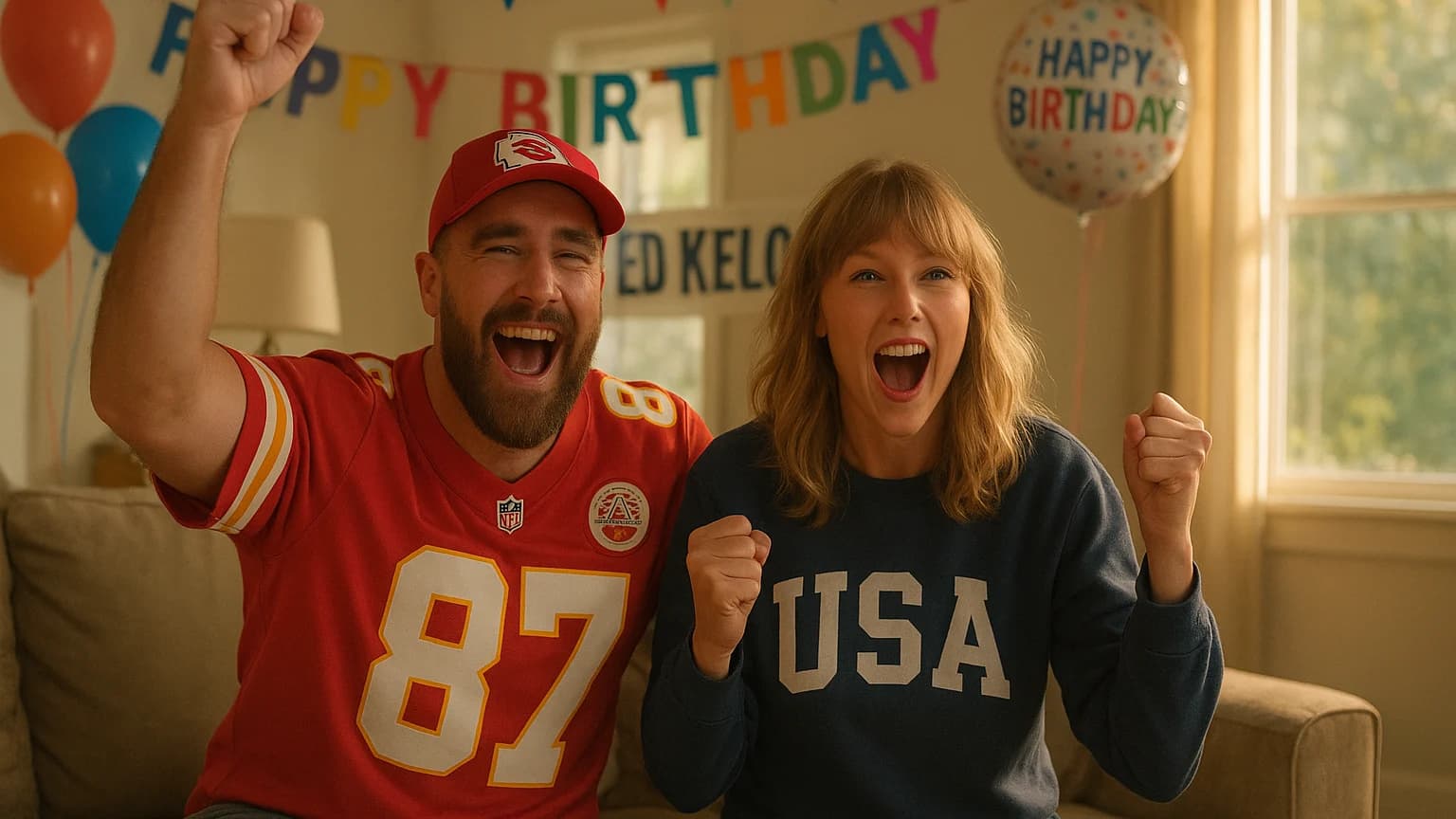 A Kelce Family Celebration: Taylor Swift, Gold Medals, and Birthday Cheers!