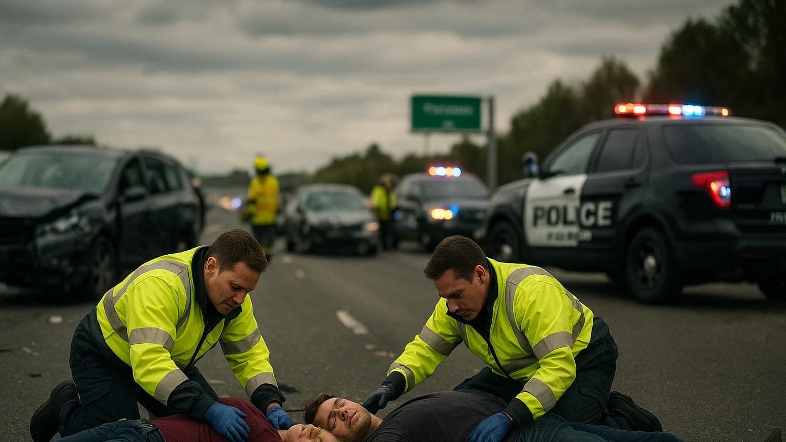 Traffic Chaos: Major Injuries on Highway 50!