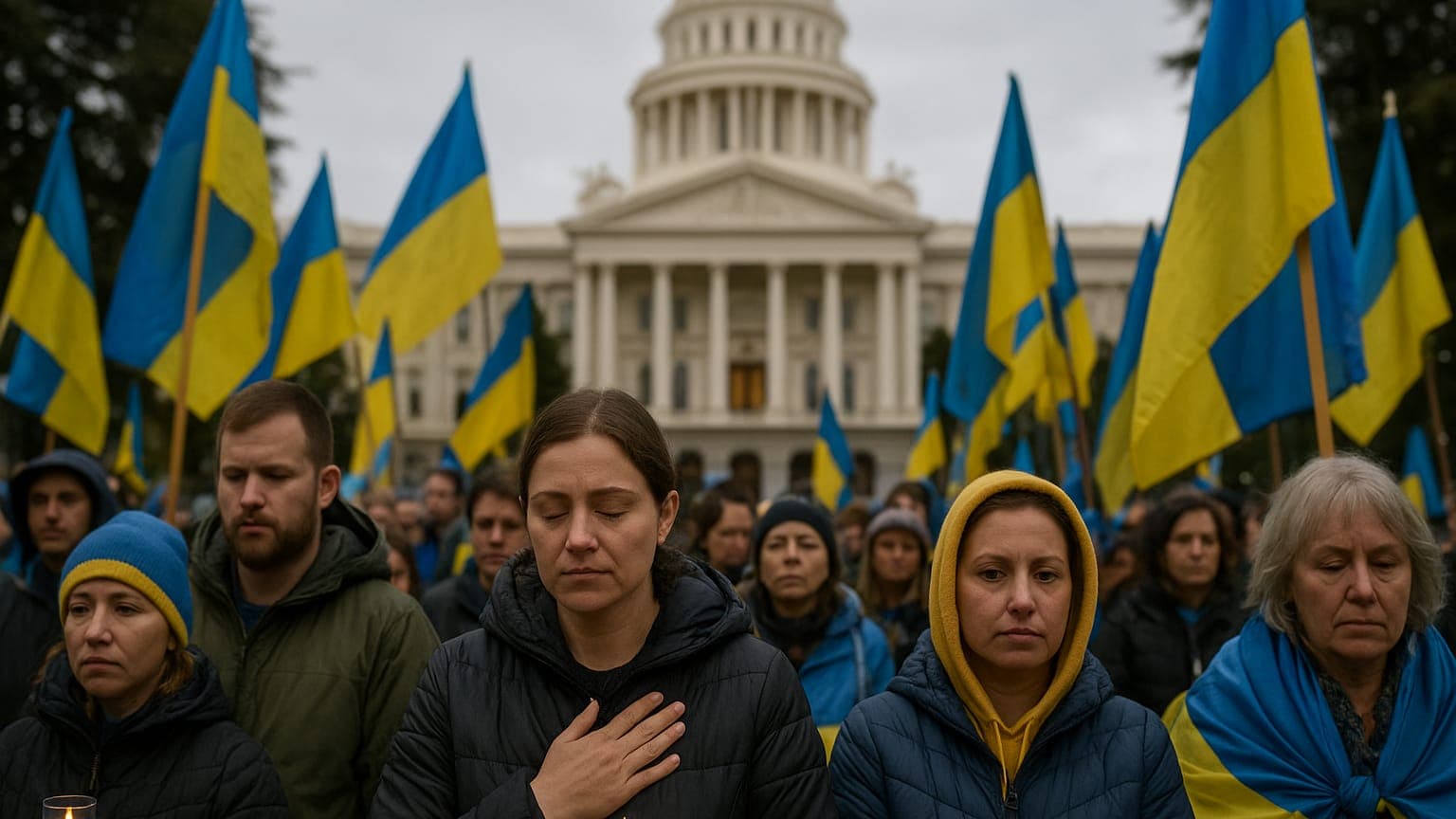 Remembering Heroes: California's Ukrainian Community Commemorates Four Years of Resilience and Hope