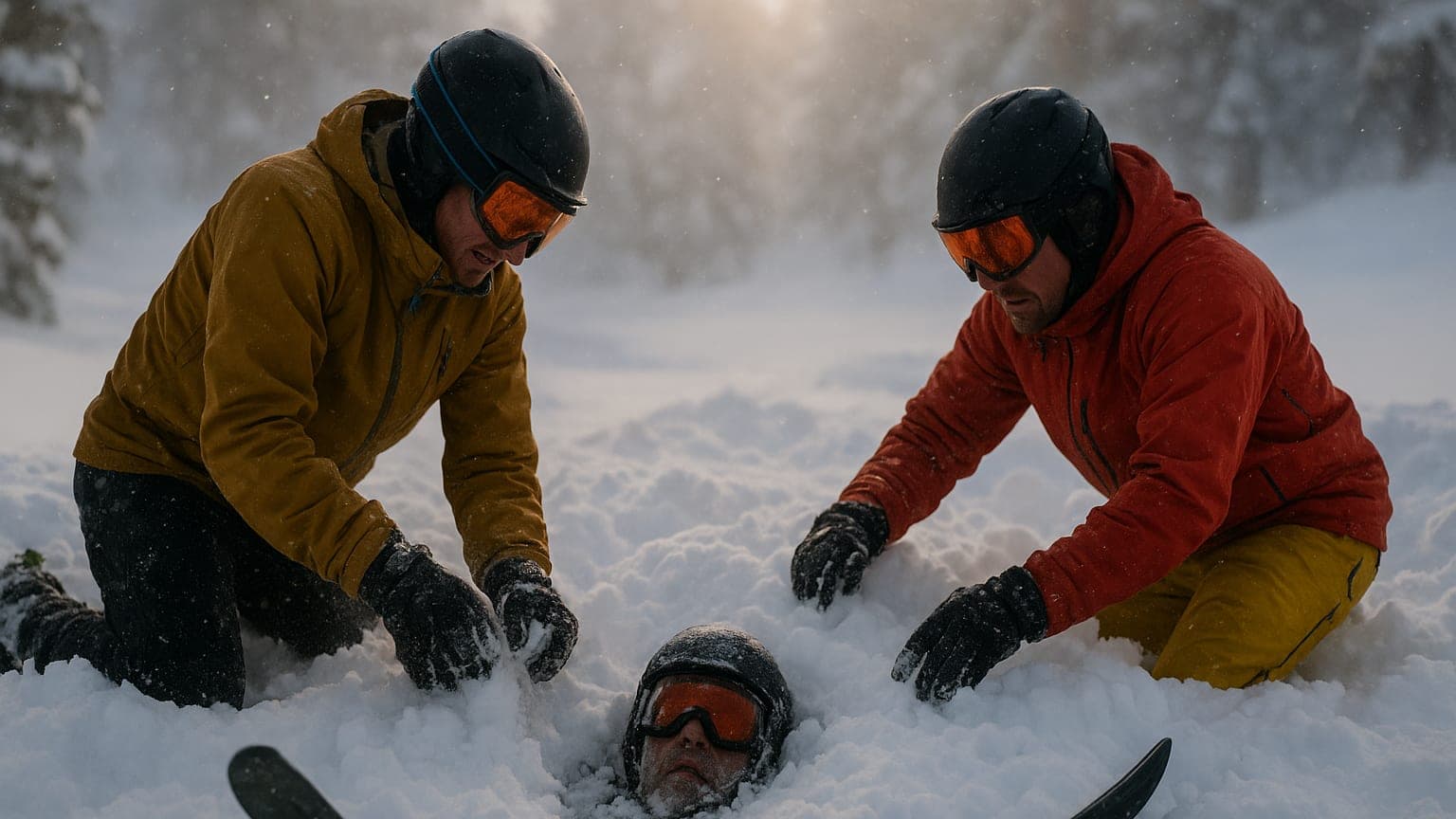 Ski Rescue Drama: How Two Adventurous Skiers Saved a Life in Deep Snow