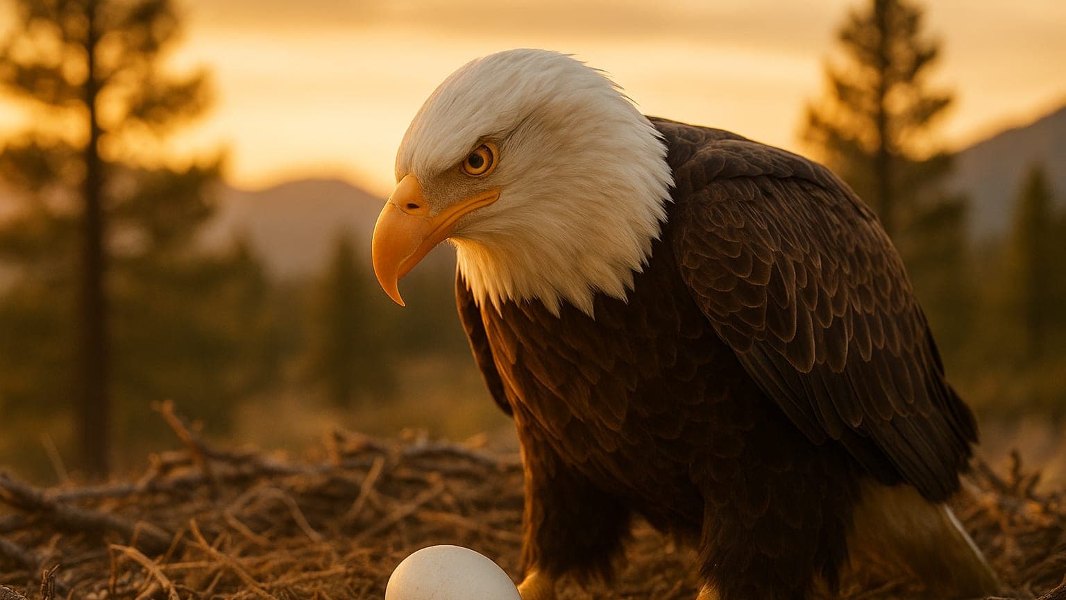 Eagle Drama in Big Bear: Jackie and Shadow Face Down Adversity to Lay a New Egg!