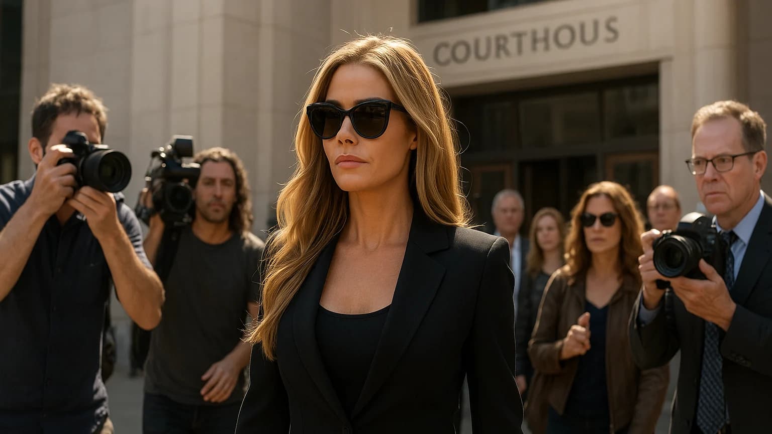 Courtroom Catwalk: Denise Richards Struts in Style While Aaron Phypers Battles for Cash!