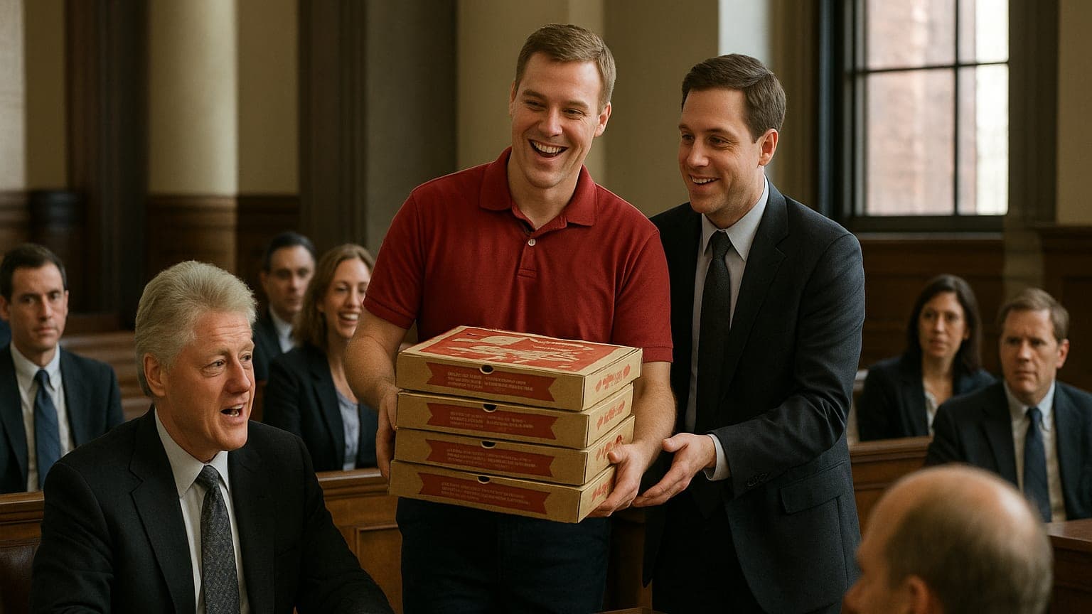 Pizza at the Deposition: Bill Clinton's Tasty Distraction During Serious Questions