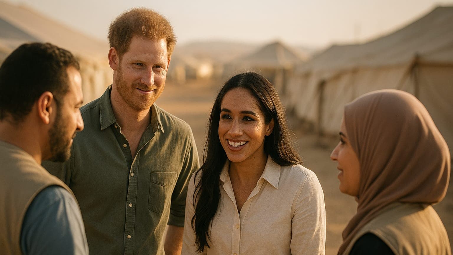 “Royal Family Drama: Harry Dodges Uncle Andrew’s Arrest at Humanitarian Event!”