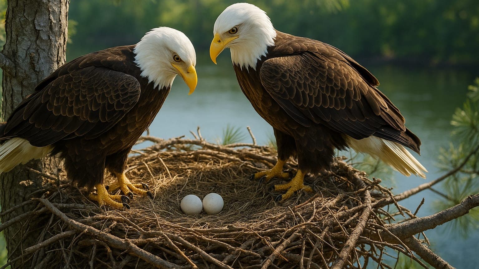 Eagle Eyeing a Comeback: Mama and Papa’s Nest Resurgence at Lake Natoma!