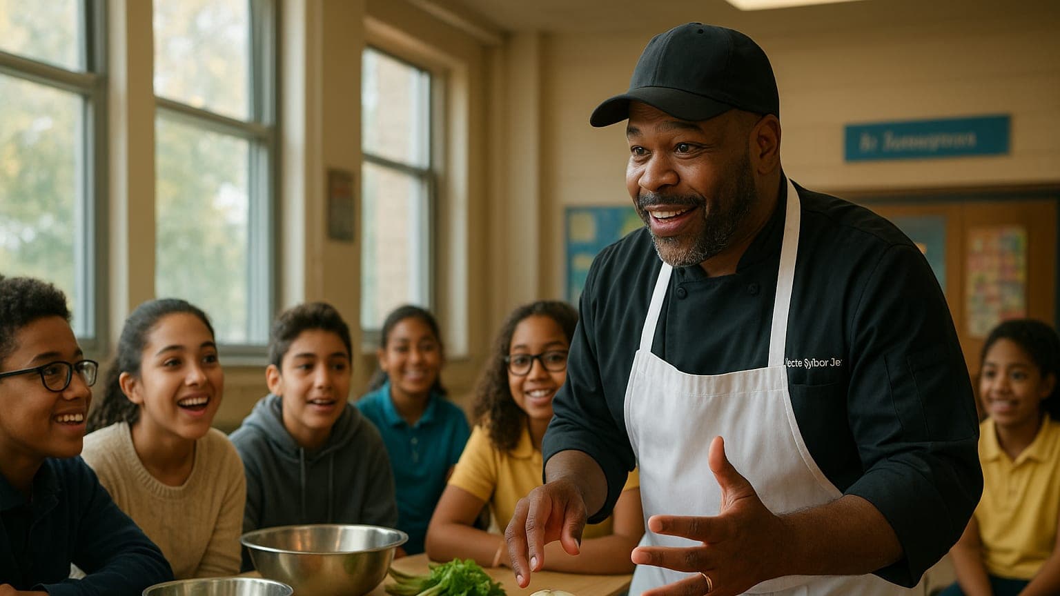 Cooking Up Dreams: How a Local Chef Inspired Students for Black History Month
