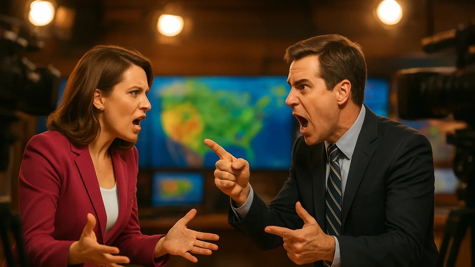 Weather Gone Wild: News Anchor and Meteorologist Throw Down on Live TV!