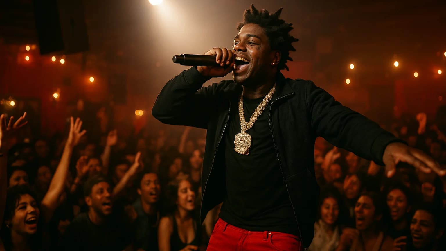 From Flight Delays to Free Performances: Kodak Black's Unexpected Night Out!